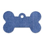 Blue Denim Dog Tag Bone (Two Sides)