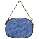 Blue Denim Chain Purse (One Side)