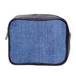 Blue Denim Mini Toiletries Bag (Two Sides)