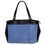 Blue Denim Oversize Office Handbag (2 Sides)