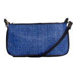 Blue Denim Shoulder Clutch Bag