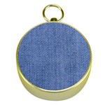 Blue Denim Gold Compasses