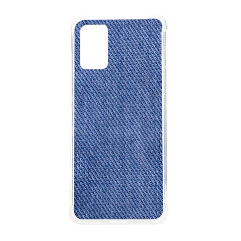 Blue Denim Samsung Galaxy S20 Plus 6.7 Inch TPU UV Case from ArtsNow.com Front