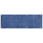 Blue Denim Banner and Sign 9  x 3 