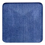 Blue Denim Square Glass Fridge Magnet (4 pack)