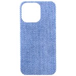 Blue Denim iPhone 15 Pro Max Black UV Print PC Hardshell Case