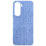 Blue Denim Samsung Galaxy S24 Plus 6.7 Inch Black TPU UV Case