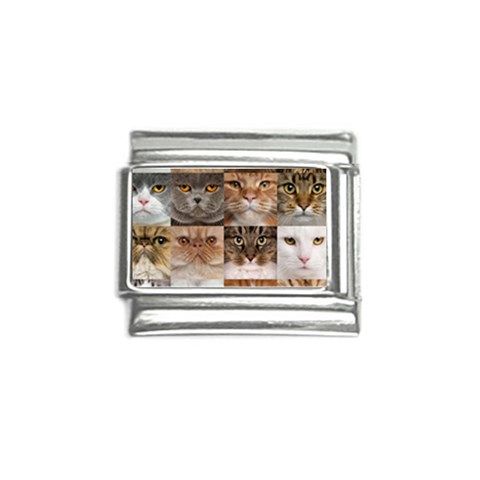 Breeds Of Cats Collage Italian Charm (9mm) from ArtsNow.com Front