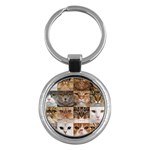 Breeds Of Cats Collage Key Chain (Round)