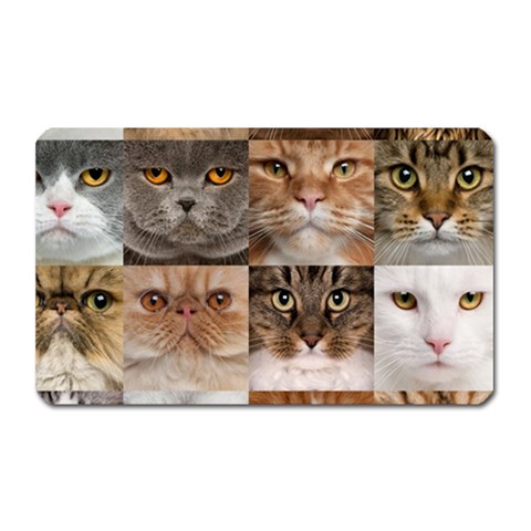 Breeds Of Cats Collage Magnet (Rectangular) from ArtsNow.com Front