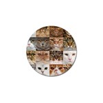 Breeds Of Cats Collage Golf Ball Marker