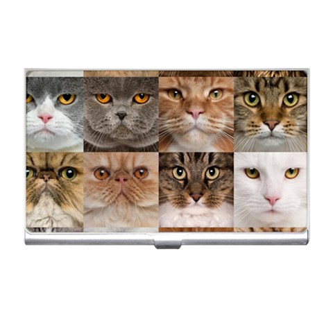 Breeds Of Cats Collage Business Card Holder from ArtsNow.com Front