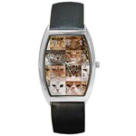 Breeds Of Cats Collage Barrel Style Metal Watch