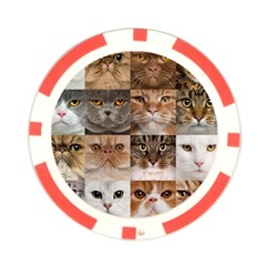 Breeds Of Cats Collage Poker Chip Card Guard from ArtsNow.com Front