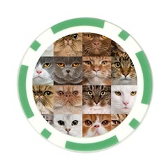 Breeds Of Cats Collage Poker Chip Card Guard from ArtsNow.com Front