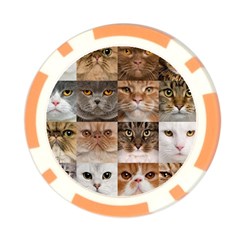 Breeds Of Cats Collage Poker Chip Card Guard from ArtsNow.com Front