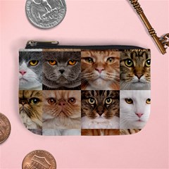 Breeds Of Cats Collage Mini Coin Purse from ArtsNow.com Front