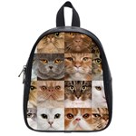 Breeds Of Cats Collage School Bag (Small)