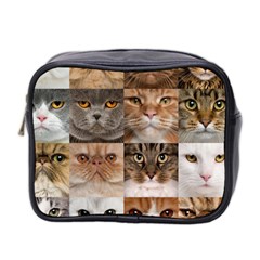 Breeds Of Cats Collage Mini Toiletries Bag (Two Sides) from ArtsNow.com Front