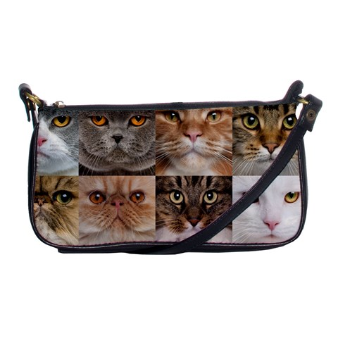 Breeds Of Cats Collage Shoulder Clutch Bag from ArtsNow.com Front