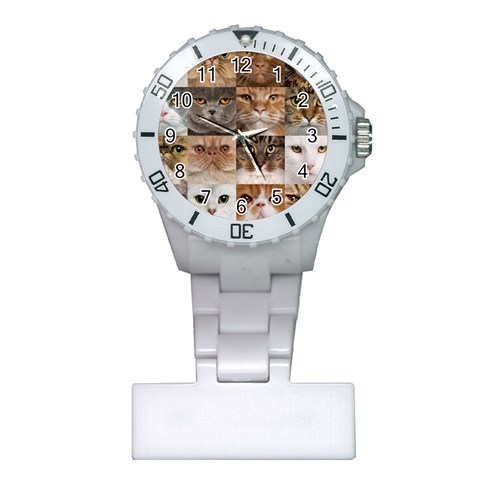 Breeds Of Cats Collage Plastic Nurses Watch from ArtsNow.com Front