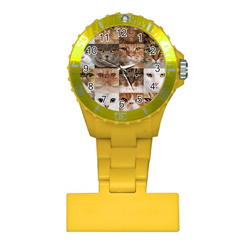 Breeds Of Cats Collage Plastic Nurses Watch from ArtsNow.com Front