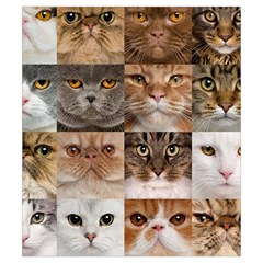 Breeds Of Cats Collage Drawstring Pouch (Small) from ArtsNow.com Back