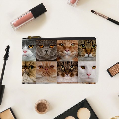 Breeds Of Cats Collage Cosmetic Bag (XS) from ArtsNow.com Front