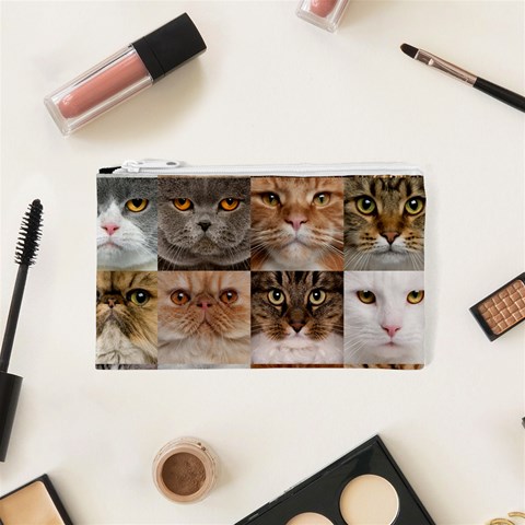 Breeds Of Cats Collage Cosmetic Bag (XS) from ArtsNow.com Front