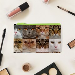 Breeds Of Cats Collage Cosmetic Bag (XS) from ArtsNow.com Front