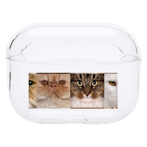 Breeds Of Cats Collage Hard PC AirPods Pro Case from ArtsNow.com Front