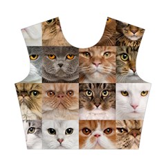 Breeds Of Cats Collage Cotton Crop Top from ArtsNow.com Front