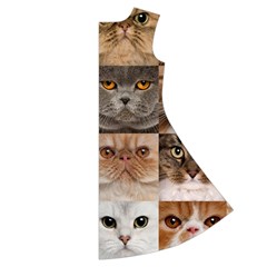 Breeds Of Cats Collage Short Sleeve V Back Right