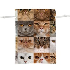 Breeds Of Cats Collage Lightweight Drawstring Pouch (XL) from ArtsNow.com Front