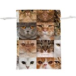 Breeds Of Cats Collage Lightweight Drawstring Pouch (XL)