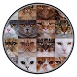 Breeds Of Cats Collage Wireless Fast Charger(Black)