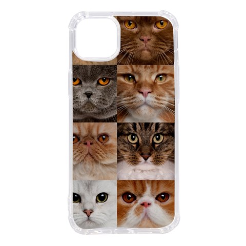 Breeds Of Cats Collage iPhone 14 Plus TPU UV Print Case from ArtsNow.com Front