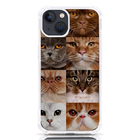 Breeds Of Cats Collage iPhone 13 TPU UV Print Case from ArtsNow.com Front