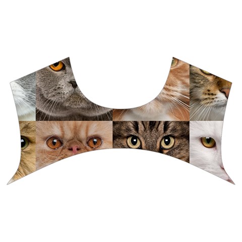 Breeds Of Cats Collage Women s Cut Out Long Sleeve T Front Top