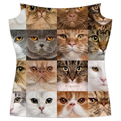 Breeds Of Cats Collage Women s Cut Out Long Sleeve T Front