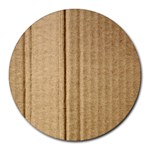 Brown Cardboard Texture Macro, Cardboard, Cardboard Round Mousepad