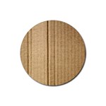 Brown Cardboard Texture Macro, Cardboard, Cardboard Rubber Coaster (Round)