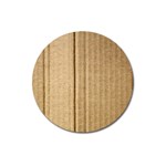 Brown Cardboard Texture Macro, Cardboard, Cardboard Magnet 3  (Round)