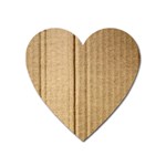 Brown Cardboard Texture Macro, Cardboard, Cardboard Heart Magnet