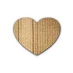 Brown Cardboard Texture Macro, Cardboard, Cardboard Rubber Heart Coaster (4 pack)