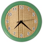 Brown Cardboard Texture Macro, Cardboard, Cardboard Color Wall Clock