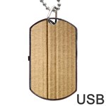 Brown Cardboard Texture Macro, Cardboard, Cardboard Dog Tag USB Flash (One Side)