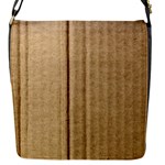 Brown Cardboard Texture Macro, Cardboard, Cardboard Flap Closure Messenger Bag (S)