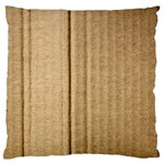 Brown Cardboard Texture Macro, Cardboard, Cardboard Large Premium Plush Fleece Cushion Case (One Side)