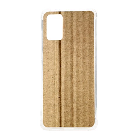 Brown Cardboard Texture Macro, Cardboard, Cardboard Samsung Galaxy S20 Plus 6.7 Inch TPU UV Case from ArtsNow.com Front